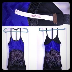 Velvet and sequin Free People top